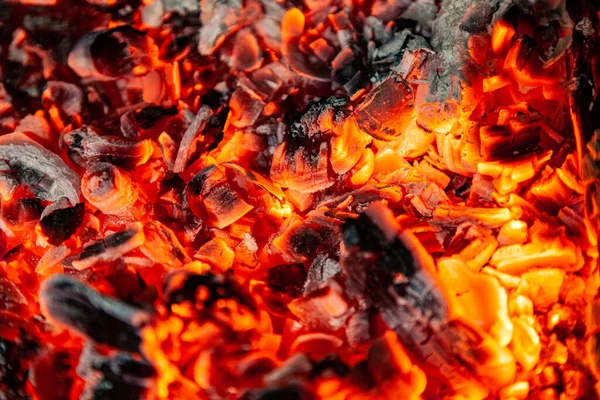 Decaying Coals Cooking Background — Stock Photo, Image