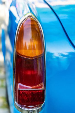 Tail lights of vintage retro car close-up