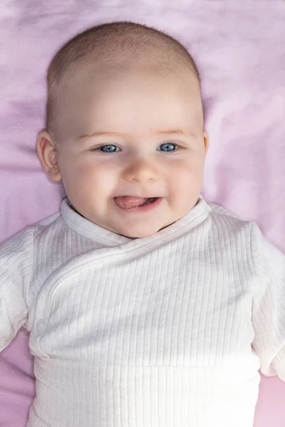 Close Portrait Little Baby Boy — Stock Photo, Image