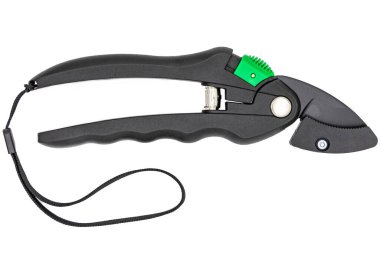 Profesyonel Bahçe budayıcı veya makas veya beyaz arka plan üzerinde izole secateurs