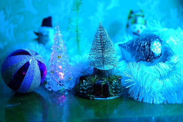 Juguete Árbol Navidad Año Nuevo Decoración Vacaciones Invierno Humor Festivo —  Fotos de Stock