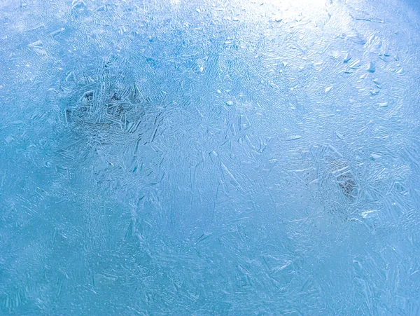 Jég Textúra Fagyasztott Víz Légbuborékok Vízben Fagyott Levegő Vízben Átlátszó — Stock Fotó