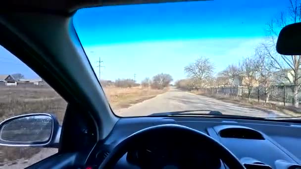 Car Ride First Person Footage High Definition Car Internal Combustion — Vídeo de stock