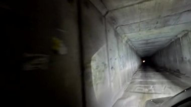 the city of Dnipro. Dnepropetrovsk region. Ukraine. January 17, 2023. city without lighting. blackout. streets without lighting. War in Ukraine. By car through the dark city. Bad roads.