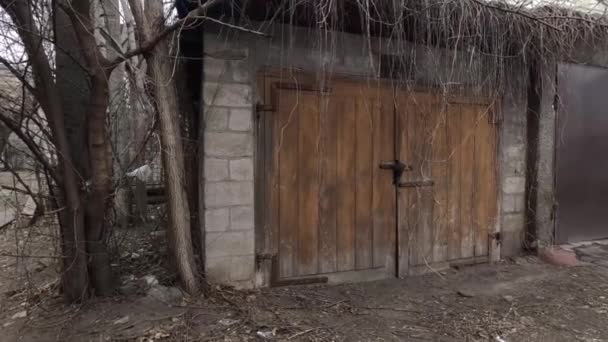 City Dnipro Dnepropetrovsk Region Ukraine January 2023 Old Garages Parking — Stock videók