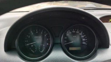 analog dashboard car. round analog speedometer. instrument arrows.