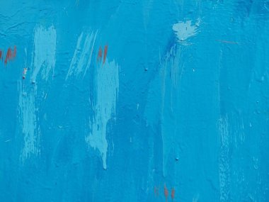 mavi soyut arka plan. Mavi boya. Boya dokusu. Soyut elle boyanmış element. damlalar ve boya çizgileri.