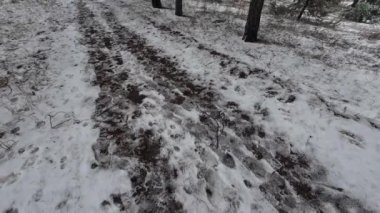 Yere kar yağıyor. Karda ayak izleri. Kirli, gri kar. Çamur. Kamu hizmetlerinin karı temizleyecek vakti yok.