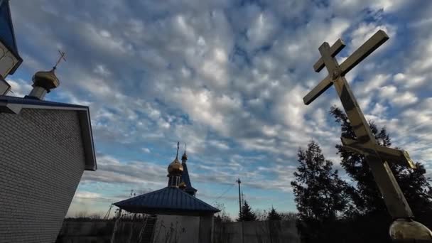 Православна Церква Внутрішній Зовнішній Вигляд Церкви Українська Православна Церква Інтер — стокове відео