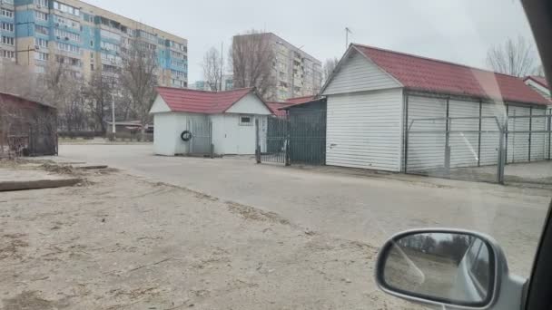 Cidade Dnepr Ucrânia 2024 Ruas Cidade Mercado Uma Pequena Cidade — Vídeo de Stock