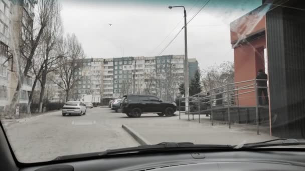 Ville Dnepr Ukraine 2024 Rues Ville Marché Dans Une Petite — Video