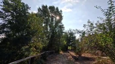 Zaman metodu devrede. Zaman mefhumunu harekete geçir. Video Doğa Yürüyüşü zamanı. Zaman ayarlı video doğa manzarası. Hareket halindeki zaman dilimi. Zaman bükümlü doğa manzarası. zaman eğrisi yürüyüşü.