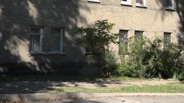  Uzun ağaçlarla gölgelenmiş iki katlı tuğladan bir evi olan sessiz bir yerleşim yeri. Güneş ışığı yaprakların arasından süzülür, yumuşak gölgeler bırakır. Klasik cazibe ve yeşillikle huzurlu bir şehir manzarası..