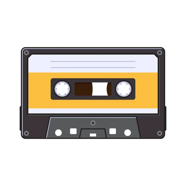 Cassette Audio Rétro Sur Fond Blanc Vecteur Vecteurs De Stock Libres De Droits