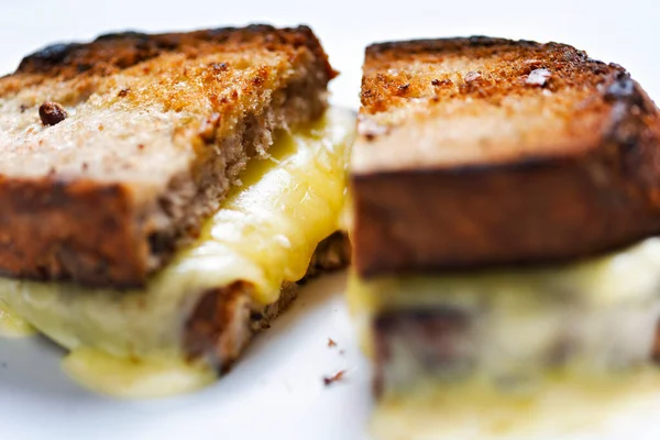 Close American Grilled Cheese — Stock Photo, Image