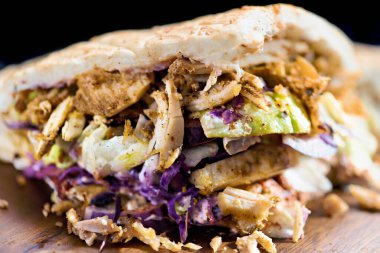 Berliner Doner Kebap 'a yakın çekim                              