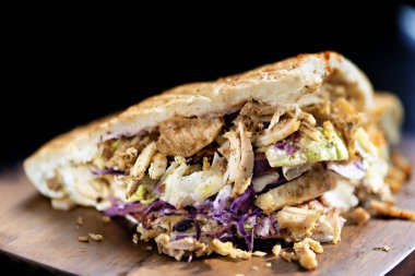 Berliner Doner Kebap 'a yakın çekim                              