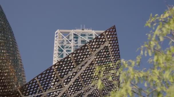 Modern Architecture Barcelona City — Stockvideo