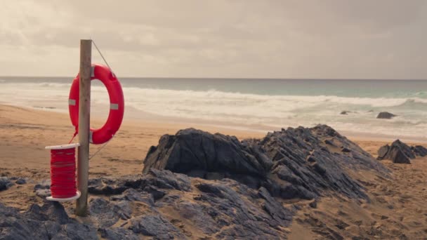 Equipamento Salvamento Praia Imagens Alta Qualidade — Vídeo de Stock