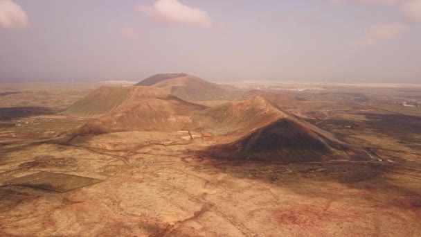 Θέα Από Μεγάλο Υψόμετρο Του Ηφαιστειακού Νησιού Της Τενερίφη Υψηλής — Αρχείο Βίντεο