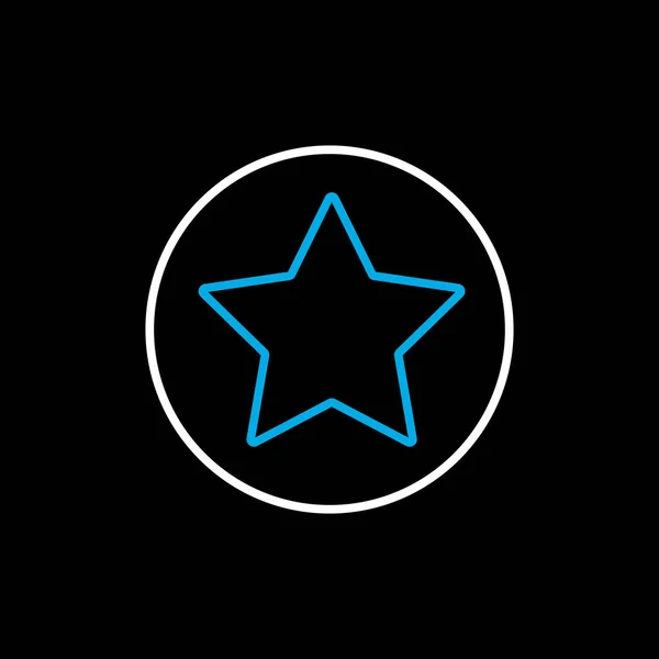 Añadir Favoritos Vector Icono Fondo Negro Símbolo Estrella Símbolo Gráfico — Archivo Imágenes Vectoriales