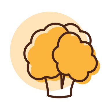 Karnabahar izole vektör simgesi. Sebze işareti. Gıda ve içecek web sitesi için grafik sembolü, uygulama tasarımı, mobil uygulamalar ve yazdırma ortamı, logo, UI