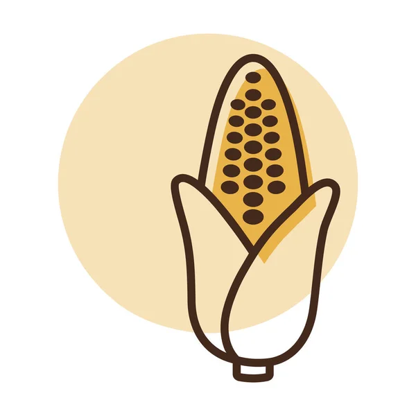 Ikona Izolovaného Vektoru Corncob Zeleninové Znamení Grafický Symbol Pro Potraviny — Stockový vektor