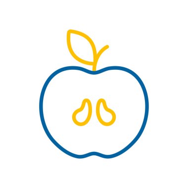 Apple vector icon. Graph symbol for food and drinks web site, apps design, mobile apps and print media, logo, UI