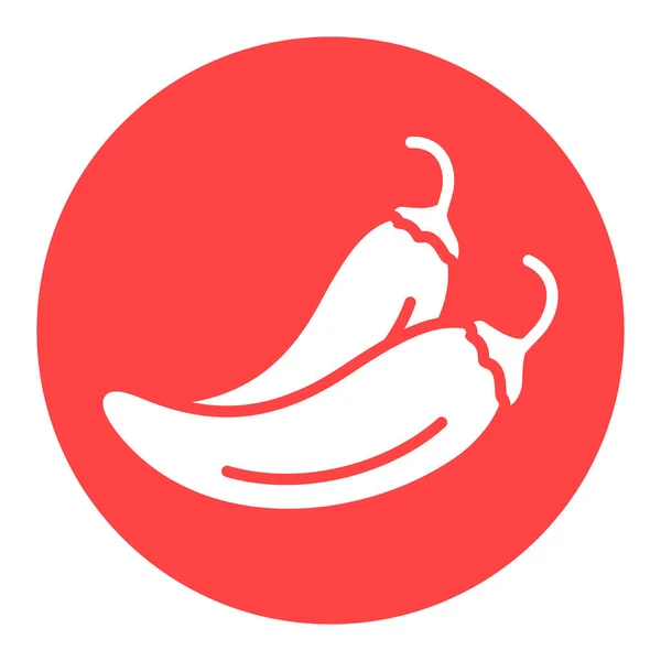 两个辣椒孤立的设计矢量象形文字 蔬菜标志 食品和饮料网站 应用程序设计 移动应用程序和印刷媒体 用户界面的图形符号 — 图库矢量图片