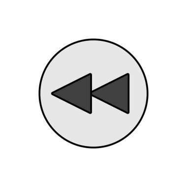 Önceki parça düğmesi renk vektörü gri tonlama simgesini oynat. Müzik ve ses web sitesi için grafik sembolü ve uygulama tasarımı, logo, uygulama, UI