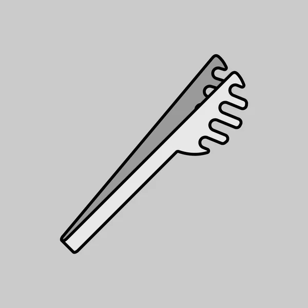 Значок Векторной Шкалы Серого Спагетти Кухонная Техника Графический Символ Приготовления — стоковый вектор