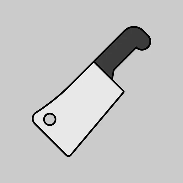 Fleischhacker Vektor Graustufensymbol Küchengerät Grafik Symbol Für Das Kochen Webseiten — Stockvektor