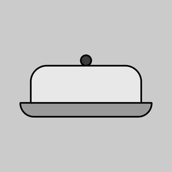 Ikona Vektorového Odstínu Másla Kuchyňský Spotřebič Grafický Symbol Pro Design — Stockový vektor
