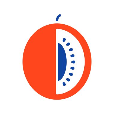 Kavun vektör sembolü. Gıda ve içecek web sitesi için grafik sembolü, uygulama tasarımı, mobil uygulamalar ve yazdırma ortamı, logo, UI