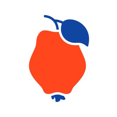 Ayva vektör simgesi. Gıda ve içecek web sitesi için grafik sembolü, uygulama tasarımı, mobil uygulamalar ve yazdırma ortamı, logo, UI