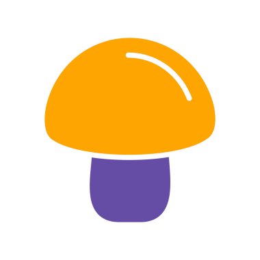 Mantar şampiyonu izole vektör sembolü. Sebze işareti. Gıda ve içecek web sitesi için grafik sembolü, uygulama tasarımı, mobil uygulamalar ve yazdırma ortamı, logo, UI