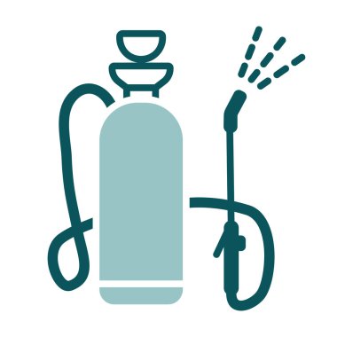 Bahçe spreyi izole edilmiş vektör simgesi. Tarım, bahçe ve bitkiler için grafik sembolü Web sitesi ve uygulama tasarımı, logo, uygulama, UI