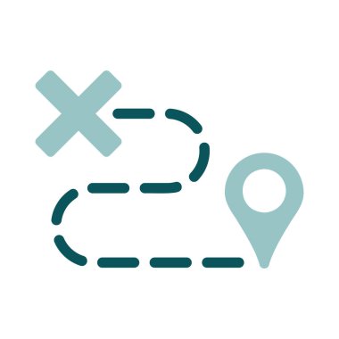 Yönlendirme vektörü izole edilmiş simgesi. Navigasyon işareti. Seyahat ve turizm web sitesi ve uygulama tasarımı, logo, uygulama, UI için grafik sembolü