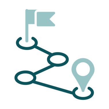 Yönlendirme vektörü izole edilmiş simgesi. Navigasyon işareti. Seyahat ve turizm web sitesi ve uygulama tasarımı, logo, uygulama, UI için grafik sembolü