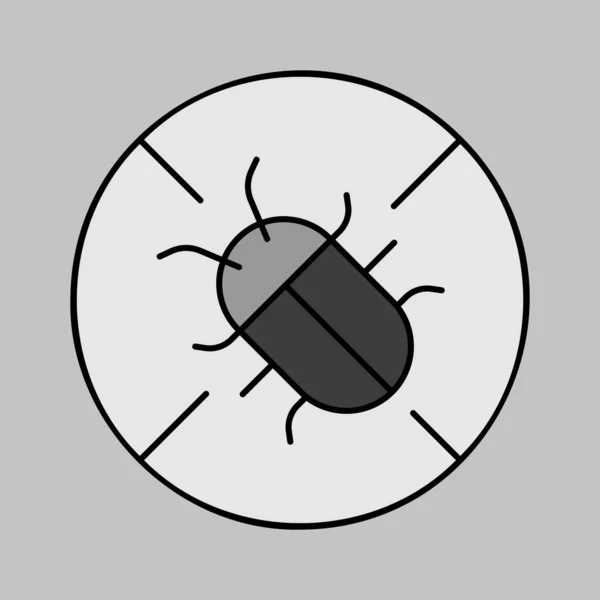 Control Insect Pests Protecting Plants Wreckers Vector Grayscale Icon Graph — Stock Vector