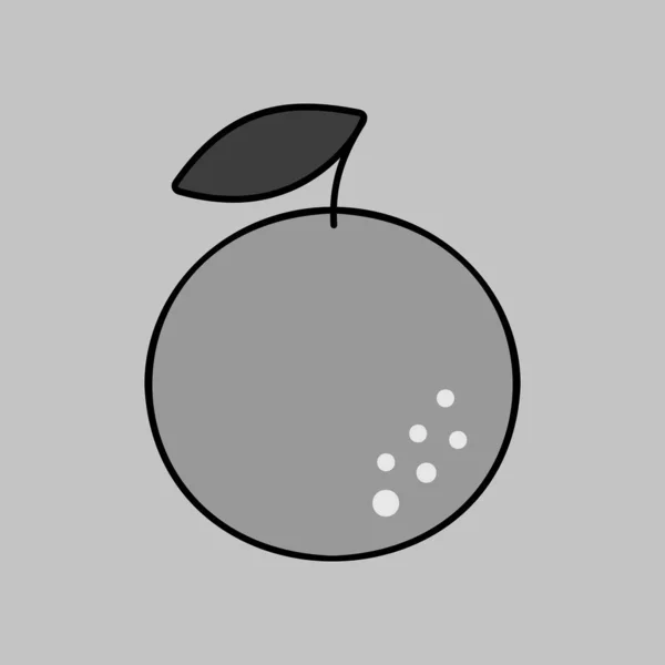 Помаранчевий Вектор Сірого Кольору Піктограма Символ Графіку Веб Сайту Їжі — стоковий вектор