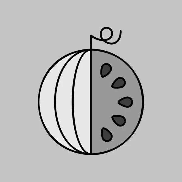 Значок Вектора Серой Шкалы Водяного Белка Графический Символ Пищевых Продуктов — стоковый вектор