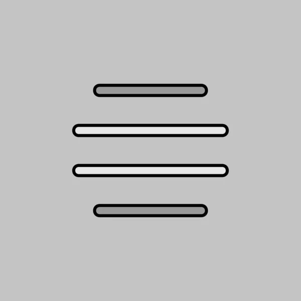Fog Vector Grayscale Icon 기상학 사이트 디자인 — 스톡 벡터