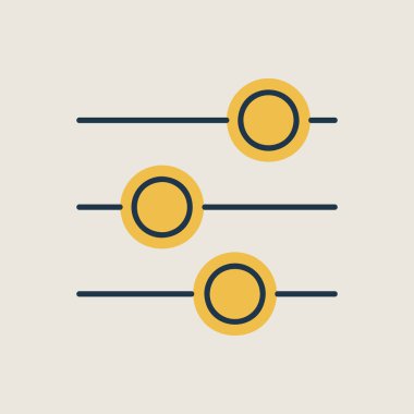 Ekolayzır vektör izole simgesi. Müzik ses dalgası sembolü. Müzik ve ses web sitesi için grafik sembolü ve uygulama tasarımı, logo, uygulama, UI