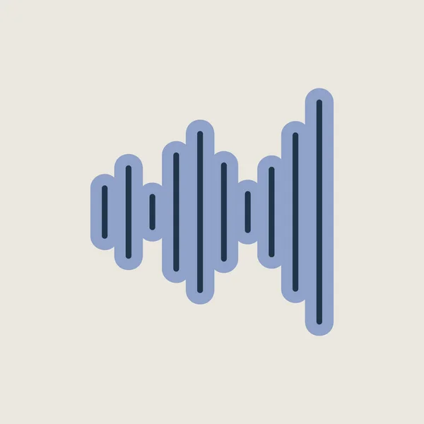 Equalizer Frequency Vector Isolated Icon Audio Signal Music Sign Graph — Stockvektor