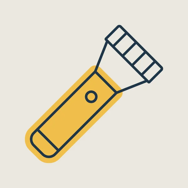 Изолированная Иконка Вектора Фонарика Мбаппе Пешеходный Знак Графический Символ Путешествий — стоковый вектор