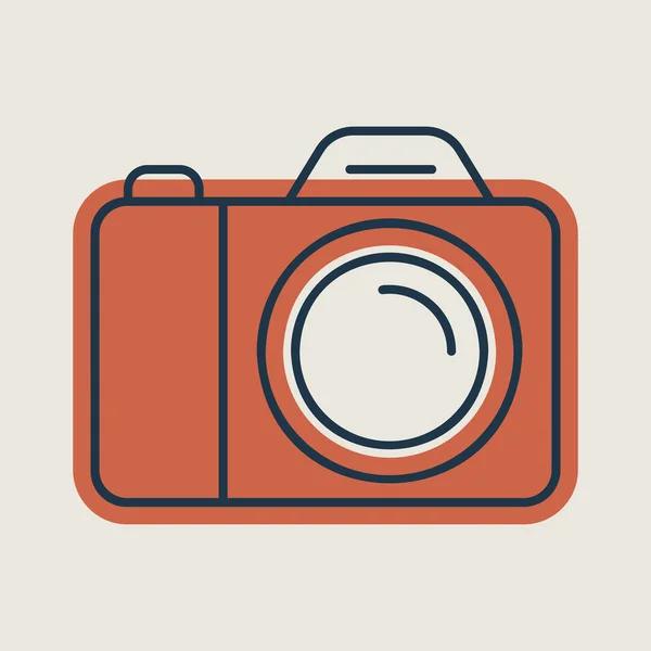 相机矢量隔离图标 露营和远足标志 Foto网站和应用程序设计 应用程序 Ui的图形符号 — 图库矢量图片