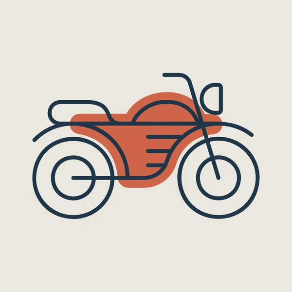 Мотоцикл Вектор Изолированный Значок Графический Символ Путешествий Туризма Дизайн Веб — стоковый вектор