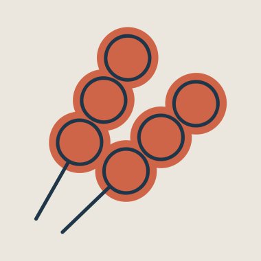 Et topları vektör simgesi. Fast food burcu. Yemek pişirme web sitesi ve uygulama tasarımı, logo, uygulama, UI için grafik sembolü