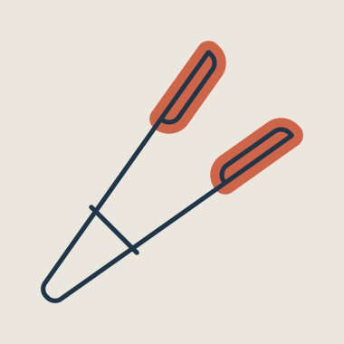 Mutfak maşası vektör ikonu. Mutfak aletleri. Yemek pişirme web sitesi tasarımı, logo, uygulama, UI için grafik sembolü